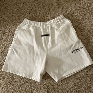 Essentials Reflective White Shorts
